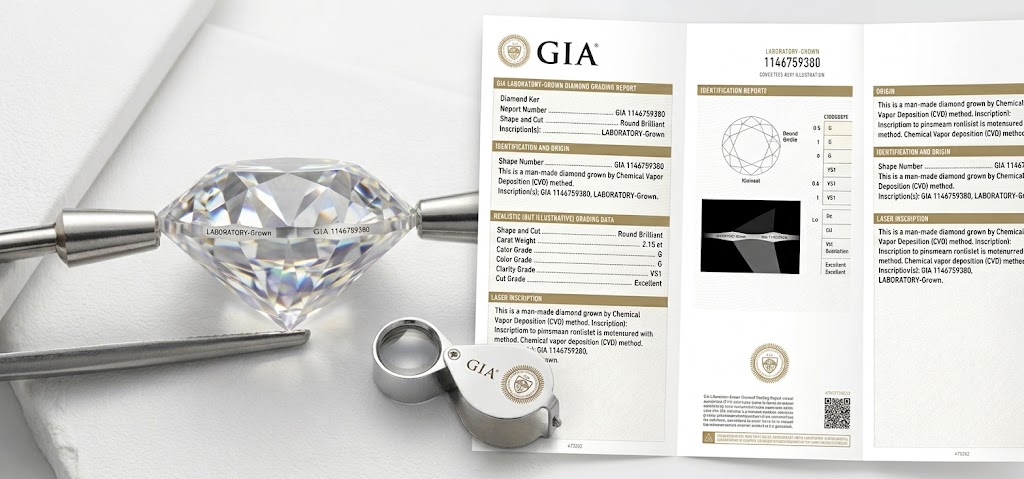 Inscripción láser en la cintura del diamante para identificar su certificado